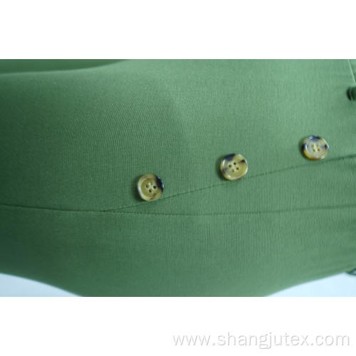 Women's tight pants with decorative buttons